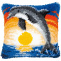 Kit coussin au point noué Dauphins 14122 Kit coussin au point noué Dauphins 14122