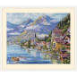Kit de broderie Village alpin Kit de broderie Village alpin
