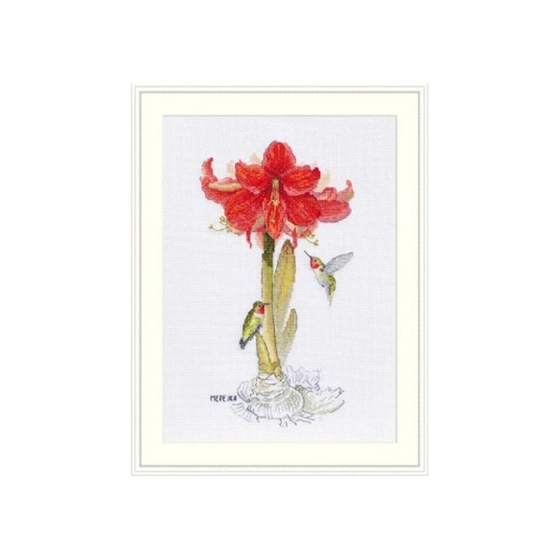 Stickset über die Amaryllis