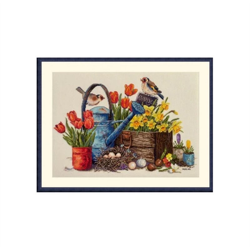 Kit de broderie Jardin printanier Kit de broderie Jardin printanier