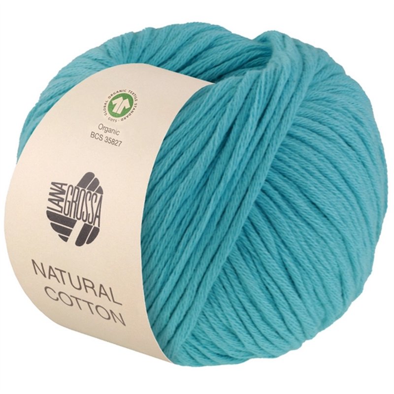 Natural Cotton Gots Turquiose 16