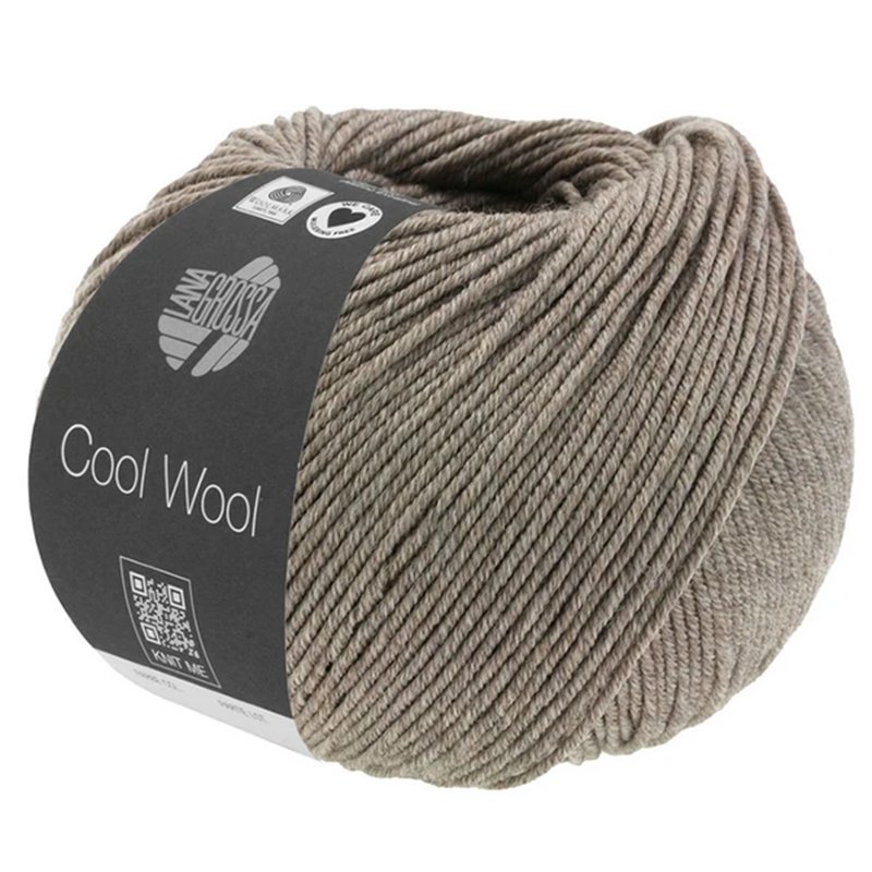 Cool Wool Mélange Grijsbruin gemeleerd 1421 Cool Wool Mélange Grijsbruin gemeleerd 1421