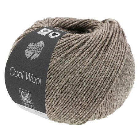 Lana Grossa Cool Wool Mélange Grijsbruin gemeleerd 1421