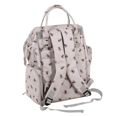 Strick- und Häkelrucksack Bienen