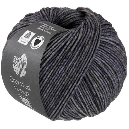 Lana Grossa Cool Wool Vintage Donkergrijs 7391