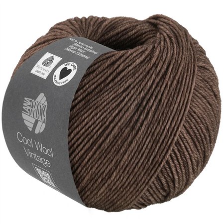 Lana Grossa Cool Wool Vintage Donkerbruin 7384