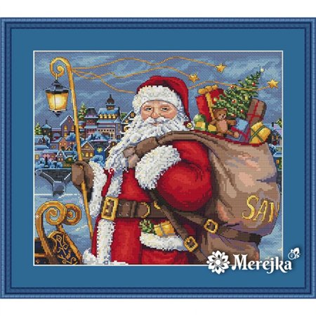 Kit de broderie Le Père Noël arrive
