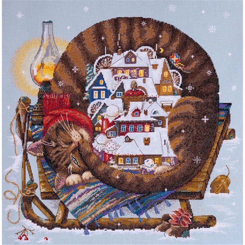 Embroidery kit Cozy Winter