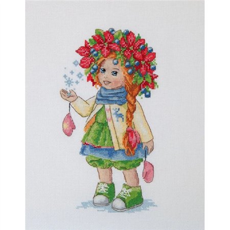 Borduurpakket Wintermeisje