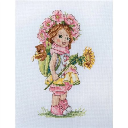 Borduurpakket Zomermeisje