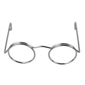 Glasses for stuffed toys metal 5cm nickel