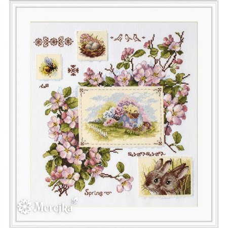 Kit de broderie Échantillon de printemps