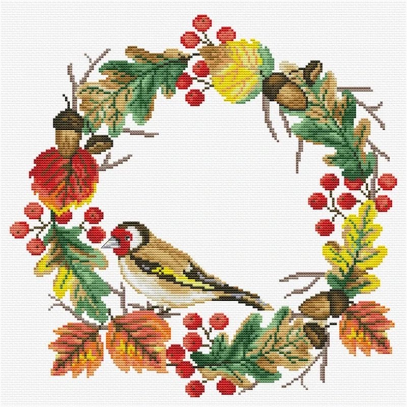 Borduurpakket Herfstkrans Borduurpakket Herfstkrans