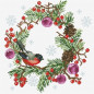 Kit de broderie Couronne d'hiver Kit de broderie Couronne d'hiver