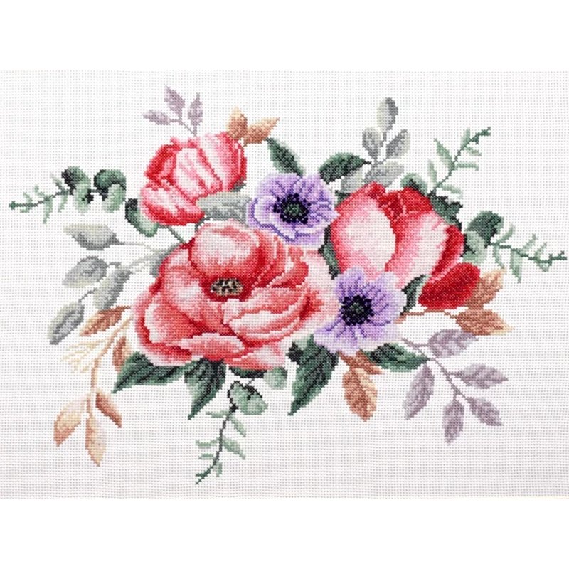 Borduurpakket Elegant boeket Borduurpakket Elegant boeket