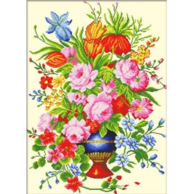 Stickset Elegantes Blumenarrangement