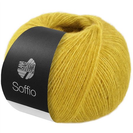 Lana Grossa Soffio 031 mosterdgeel
