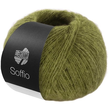Lana Grossa Soffio 032 grijsgroen