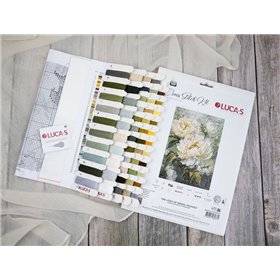 Luca-S Stickset Das Licht der Frühlingspfingstrosen