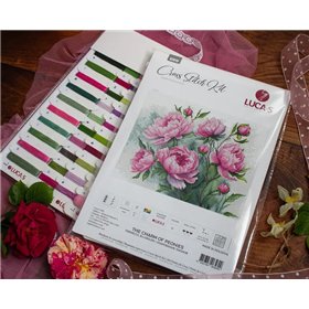 Luca-S Embroidery kit The Charm of Peonies