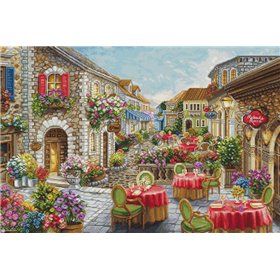 Luca-S Stickset Fiori Caffes