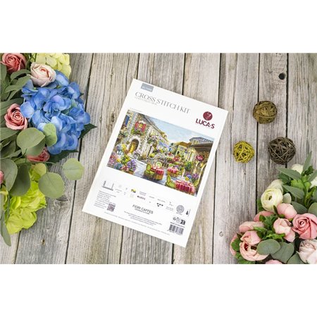 Borduurpakket Fiori Caffès