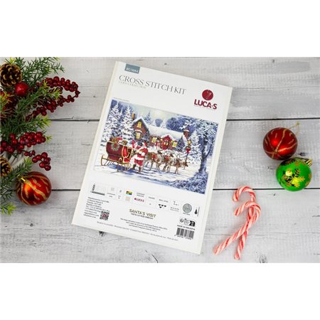 Stickset Der Besuch des Weihnachtsmanns