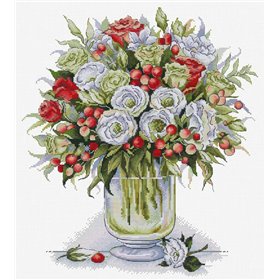 Embroidery kit The Passion Bouquet