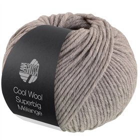 Lana Grossa Cool Wool Superbig Mélange Grijsbeige 215