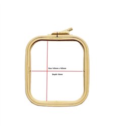 Embroidery frame Nurge 9,5 x 11 cm Coffee Brown