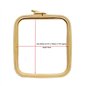 Embroidery frame Nurge 14,5 x 16,5 cm Coffee Brown Embroidery frame Nurge 14,5 x 16,5 cm Coffee Brown
