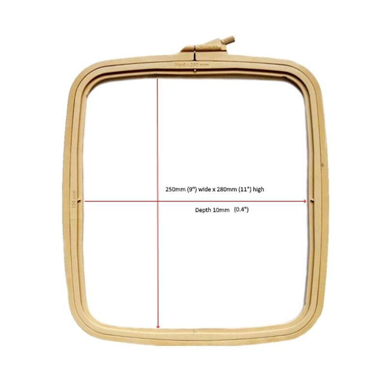 Embroidery frame Nurge 19,5 x 22 cm Coffee Brown Embroidery frame Nurge 19,5 x 22 cm Coffee Brown