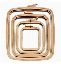 Borduurring Nurge 9,5 x 11 cm koffiebruin
