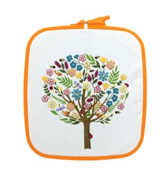 Embroidery frame Nurge 19,5 x 22 cm Coffee Brown