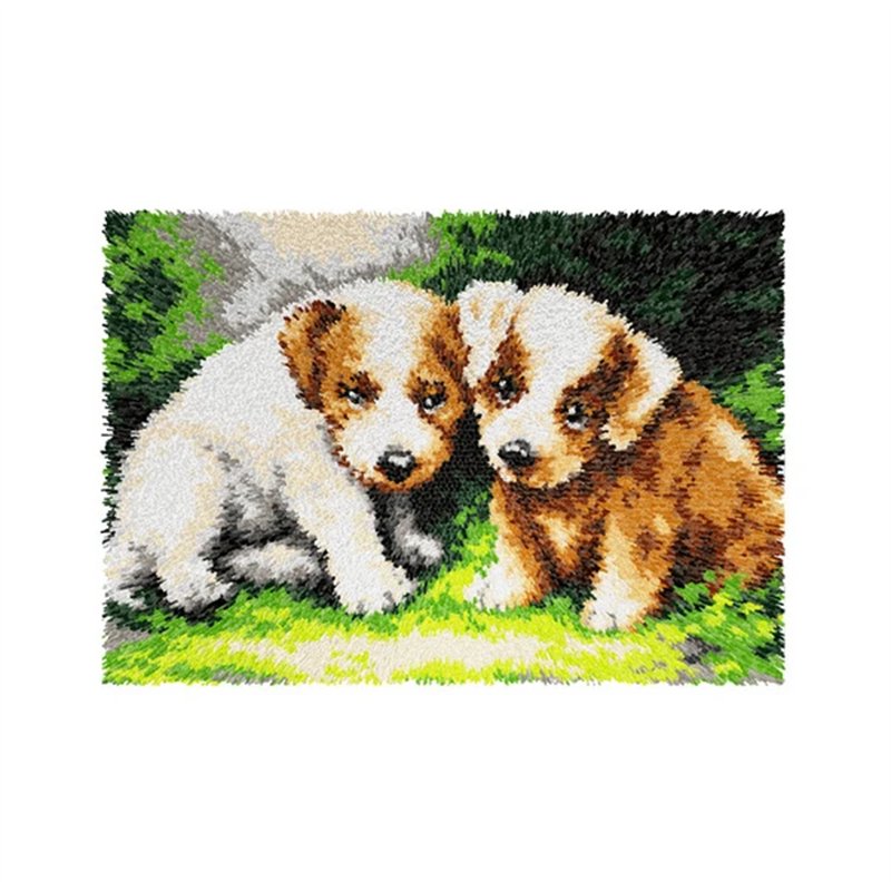 Latch hook rug kit Puppies 4176 Latch hook rug kit Puppies 4176