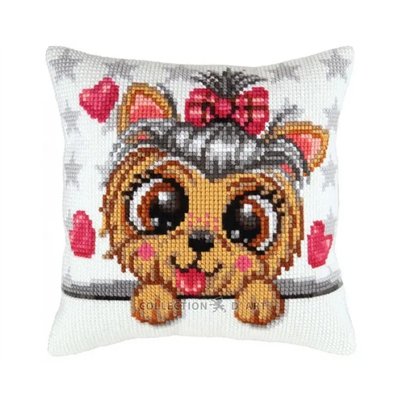 Kreuzstichkissen Yorkshire Terrier 5434