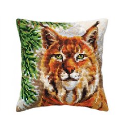 Kreuzstichkissen Luchs 5438