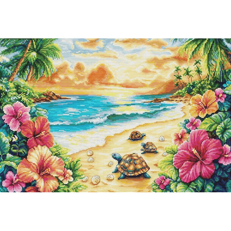 Kit de broderie Été tropical
