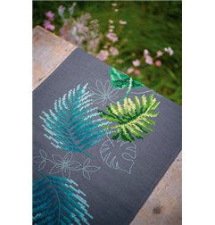 Table runner kit Botanical leaves