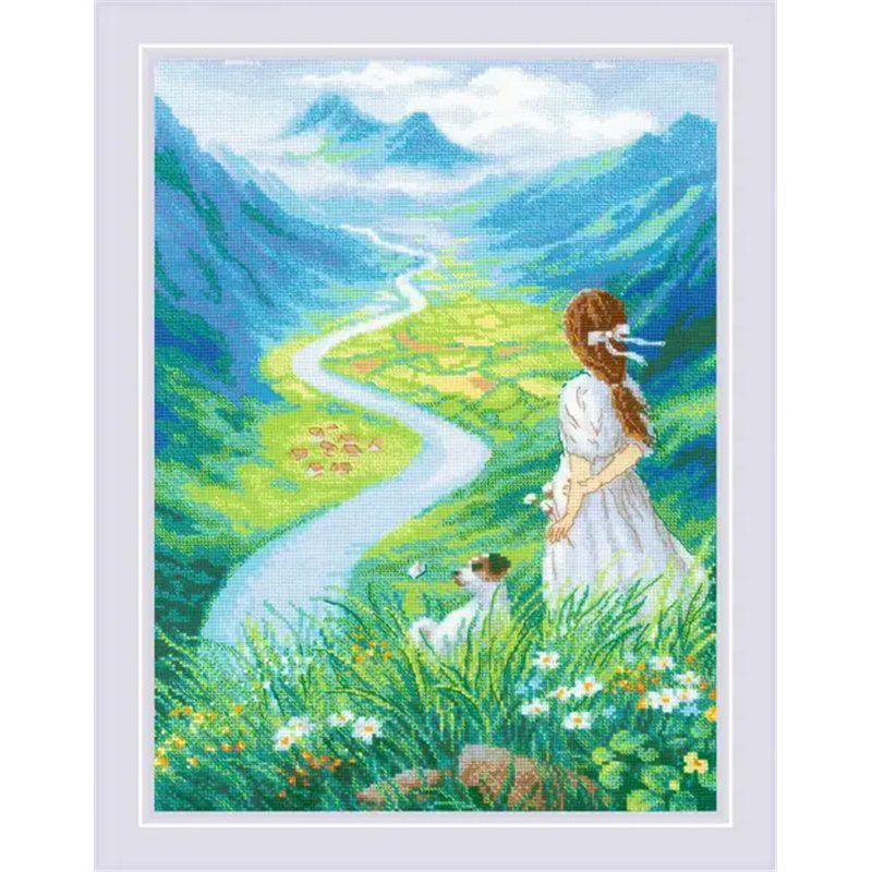 Kit de broderie Où coule la rivière ? Kit de broderie Où coule la rivière ?