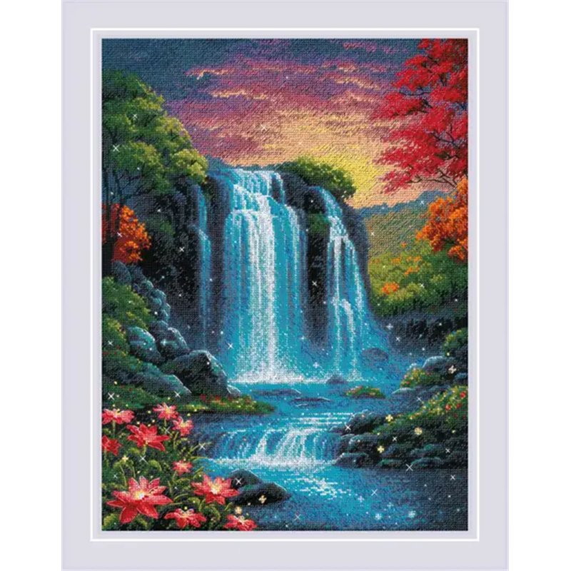 Kit de broderie Cascade magique Kit de broderie Cascade magique