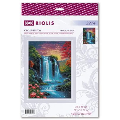 Embroidery kit Magical Waterfall