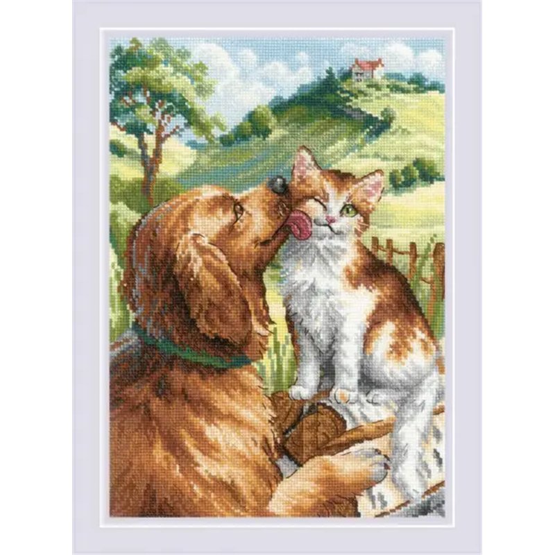 Embroidery kit Like Cat and Dog Embroidery kit Like Cat and Dog