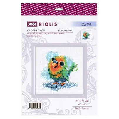 Embroidery kit Little Parrot