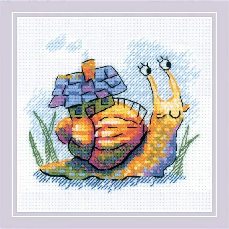 Kit de broderie Petit escargot Kit de broderie Petit escargot