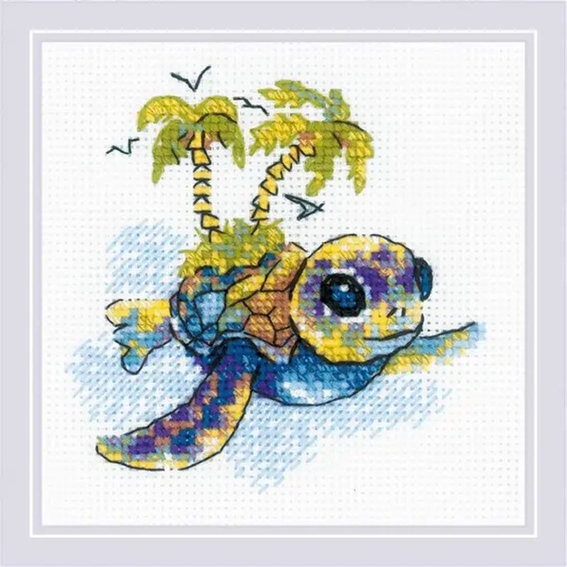 Kit de broderie Petite tortue Kit de broderie Petite tortue