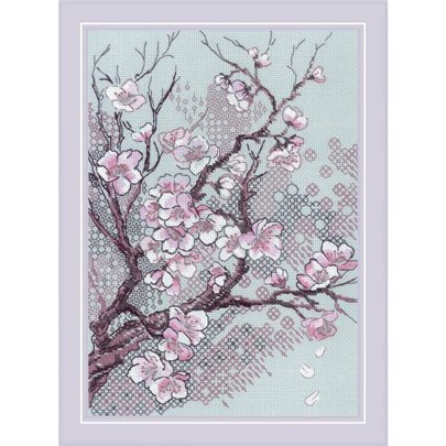 Kit de broderie Fleurs de prunier