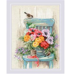 Riolis Stickset Gartenblumen