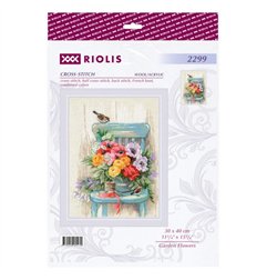 Riolis Kit de broderie Fleurs du jardin