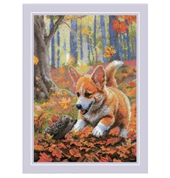 Riolis Embroidery kit Meeting in the Forest